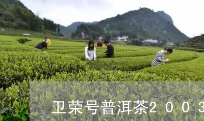 卫荣号普洱茶2003/2023073162937