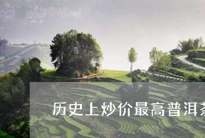 历史上炒价最高普洱茶/2023093080472