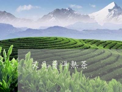 又见普洱熟茶/2023090748250