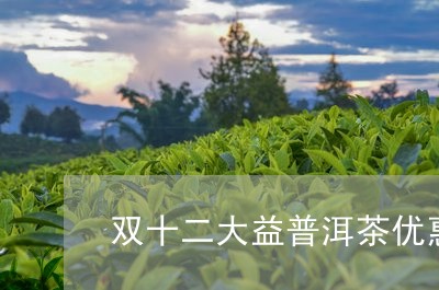 双十二大益普洱茶优惠/2023092751827