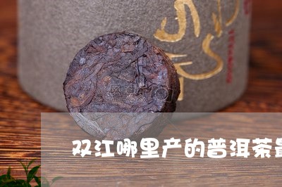 双江哪里产的普洱茶最好/2023120726372