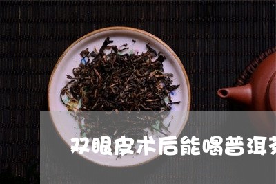 双眼皮术后能喝普洱茶/2023092713928