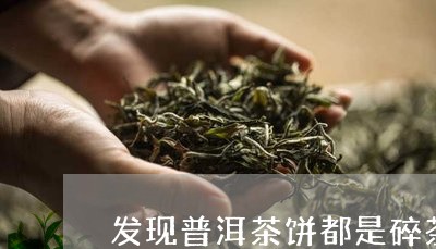 发现普洱茶饼都是碎茶/2023101735925