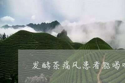 发酵茶痛风患者能喝吗/2023060803838