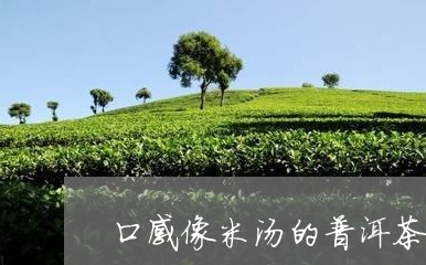 口感像米汤的普洱茶是哪种/2023110550489