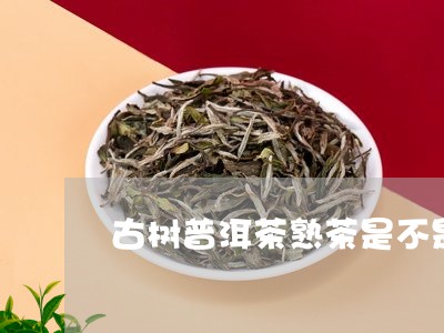 古树普洱茶熟茶是不是绿茶/2023102526348