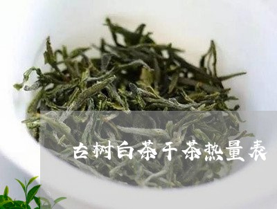 古树白茶干茶热量表/2023121781827