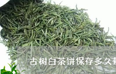 古树白茶饼保存多久最好/2023082585048