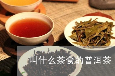 叫什么茶食的普洱茶/2023071016380