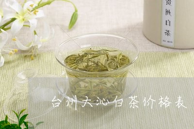 台州大沁白茶价格表/2023121715259