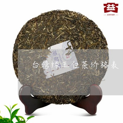台湾绿玉白茶价格表/2023121773138