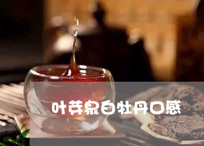 叶芽泉白牡丹口感/2023090657360