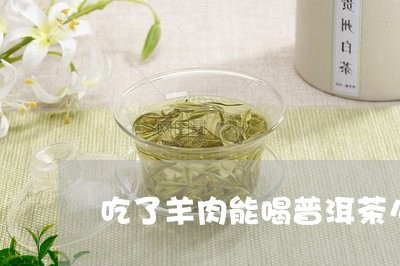 吃了羊肉能喝普洱茶么/2023092992603