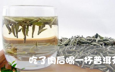 吃了肉后喝一杯普洱茶/2023061556260