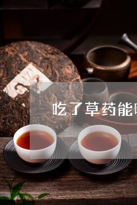 吃了草药能喝普洱茶不/2023092886147