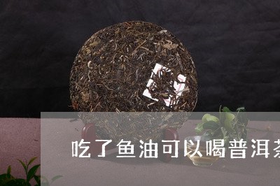 吃了鱼油可以喝普洱茶/2023080166161