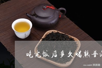 吃完饭后多久喝熟普洱茶/2023081791815