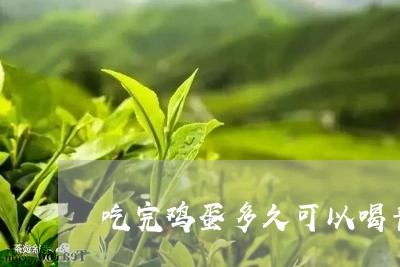 吃完鸡蛋多久可以喝普洱茶/2023051042795