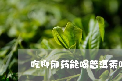 吃抑郁药能喝普洱茶吗/2023072238374