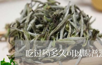 吃过药多久可以喝普洱茶/2023103149492