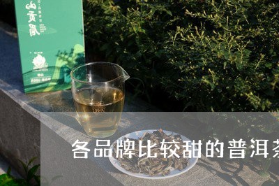 各品牌比较甜的普洱茶价格/2023110409614