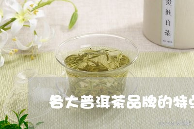 各大普洱茶品牌的特点是/2023082768359