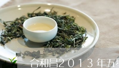 合和昌2013年五星普洱茶/2023052827272