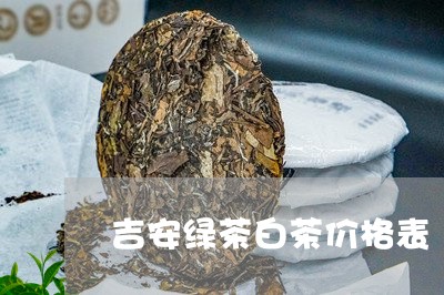 吉安绿茶白茶价格表/2023121874757