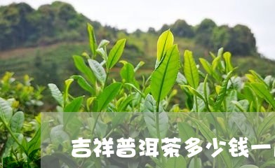 吉祥普洱茶多少钱一斤/2023092760503