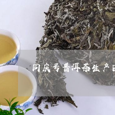 同庆号普洱茶生产日期/2023061924149