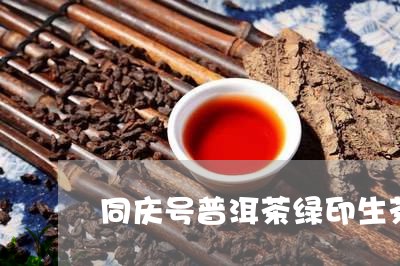 同庆号普洱茶绿印生茶/2023062276280