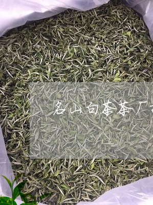 名山白茶茶厂排名榜/2023121805161