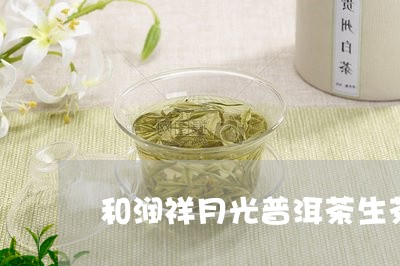 和润祥月光普洱茶生茶/2023062243828