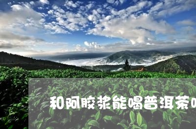 和阿胶浆能喝普洱茶吗/2023092971858