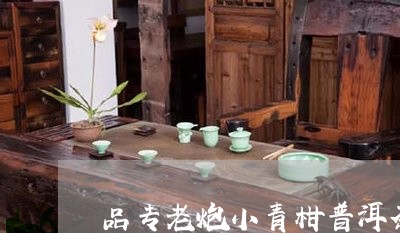 品专老炮小青柑普洱茶/2023072221826