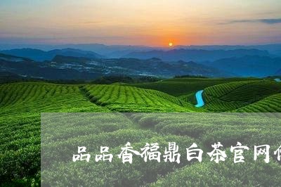 品品香福鼎白茶官网价格/2023101669471