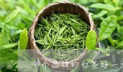 哪个品牌的白茶好一点/2023092860604