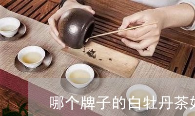 哪个牌子的白牡丹茶好/2023120964747