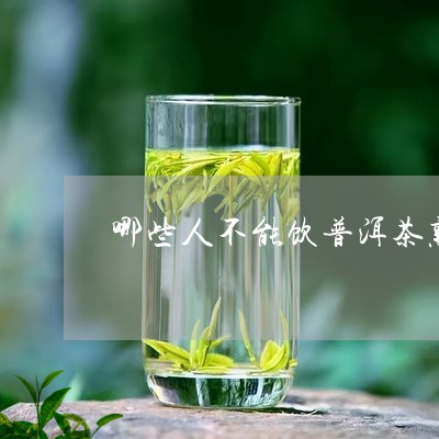 哪些人不能饮普洱茶熟茶/2023082986249