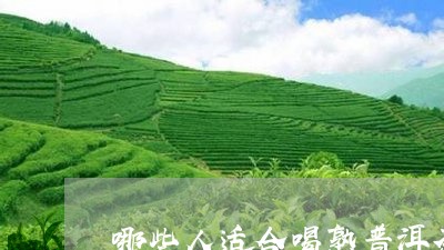 哪些人适合喝熟普洱茶/2023072215050