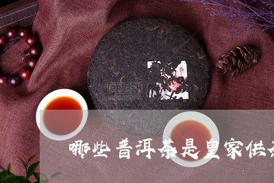 哪些普洱茶是皇家供茶品牌/2023082998383