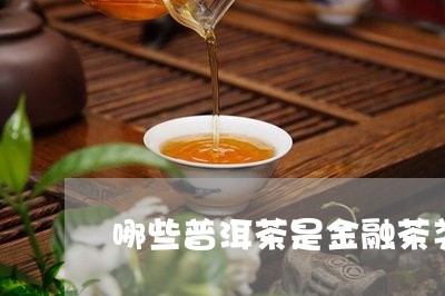 哪些普洱茶是金融茶类的/2023103182827