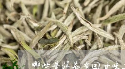 哪些普洱茶有回甘味道好/2023121513708