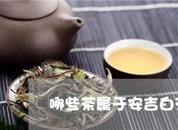 哪些茶属于安吉白茶/2023071772715