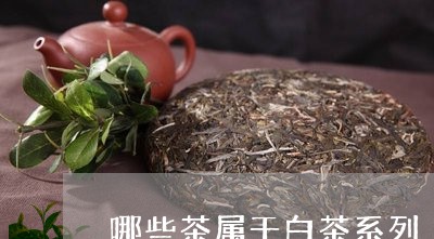 哪些茶属于白茶系列/2023081448693