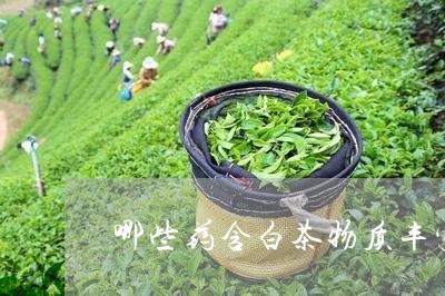 哪些药含白茶物质丰富/2023092859703