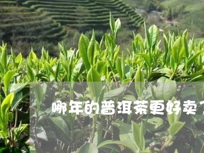 哪年的普洱茶更好卖了一点/2023110529372