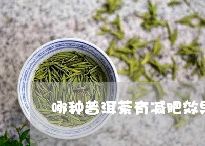 哪种普洱茶有减肥效果/2023092897271