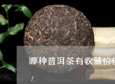 哪种普洱茶有收藏价值吗/2023110124961