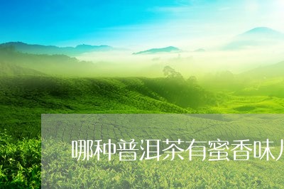 哪种普洱茶有蜜香味儿的/2023103138260